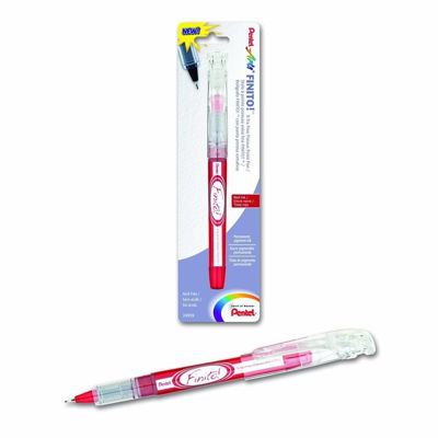 PLSD98PABPB 	Pentel FINITO! Porous Point Pen, X-tra Fine Point Tip, Red Ink, 1-Pk 