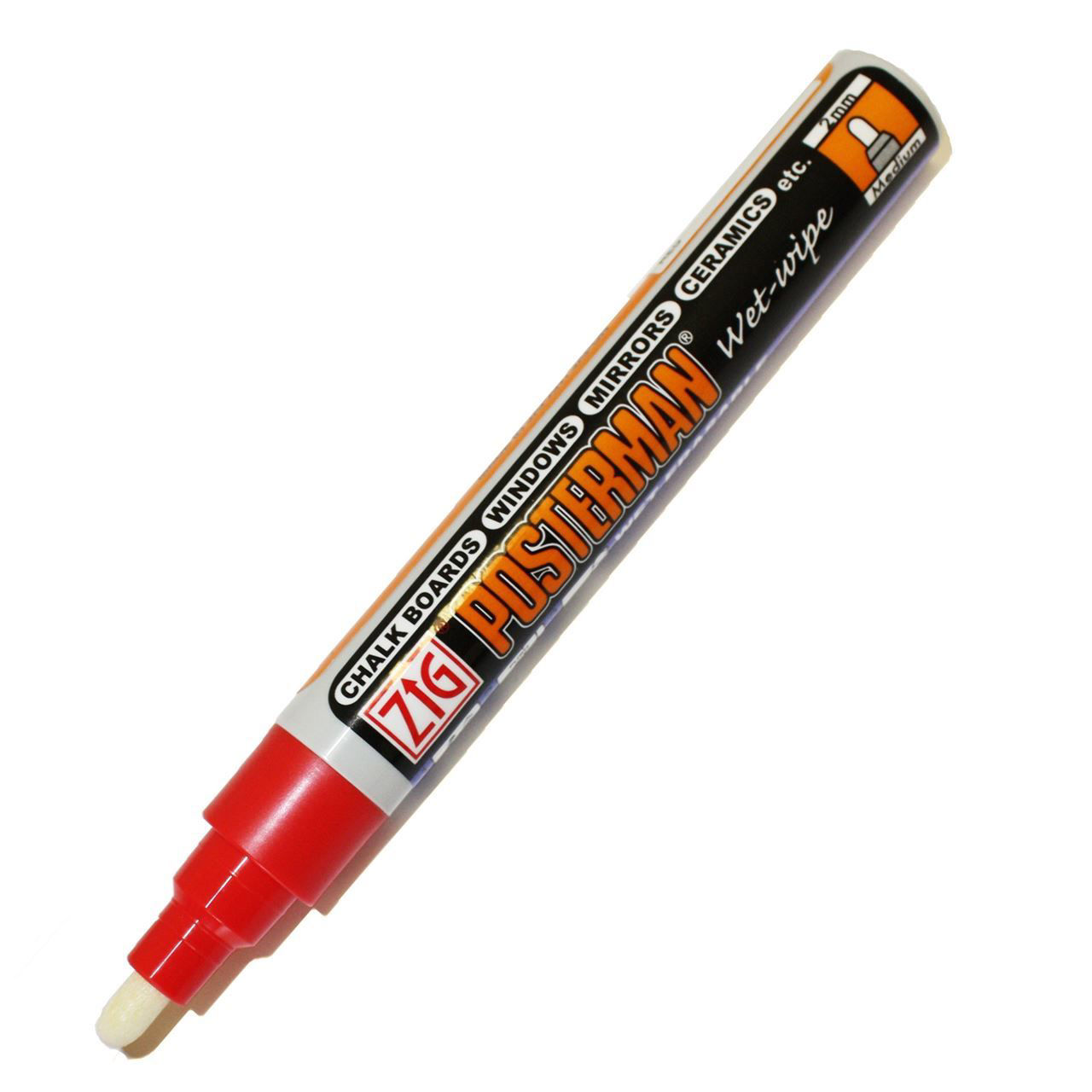 Show details for Zig Posterman Wet-Wipe Round Medium Tip 2mm Picture of Zig Posterman Wet-Wipe Round Medium Tip 2mm