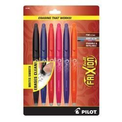 PI031568 Pilot Frixion Ball 6Pk Asst Fine