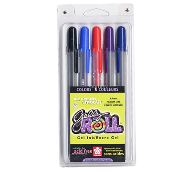 Sakura Gelly Roll Moonlight Pen Set, Medium, 5-Colors, Dusk