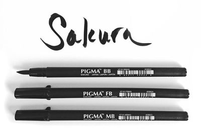 Sakura - Pigma Brush Pen - Black