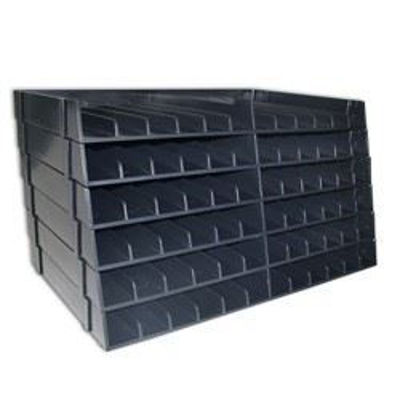 CCSPECN-UPT6 	Spectrum Noir Universal Marker Storage - Box of 6 Black Trays