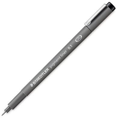 MS30801-9 Staedtler Pigment Liner 0.1mm / Black