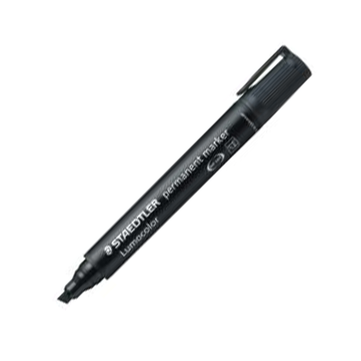 MS350-9 Staedtler Lumocolor® Permanent Marker 350 with chisel tip- Black