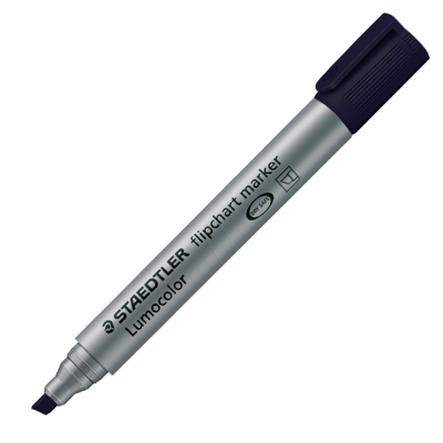 MS356-9 Staedtler Lumocolor Flipchart Marker - Black