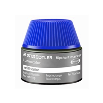 MS48856-3 Staedtler Lumocolor Flipchart Refill Ink Non Perm 356 Series 30ml- Blue