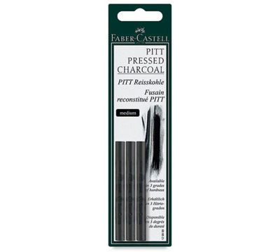 FC129999 Faber-Castell PITT Pressed Charcoal Medium