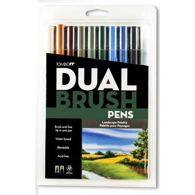 TB56169 Tombow ABT Dual Brush Pen 10 Set - Landscape