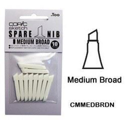 CMMEDBRDN Medium Broad Nib 10pk 