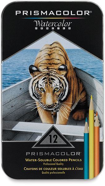 EMPTY Prismacolor Watercolor 12 Count Colored Pencil Tin EMPTY NO PENCILS