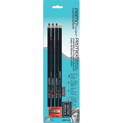 General Pencil Primo Euro Blend Charcoal Drawing Set 