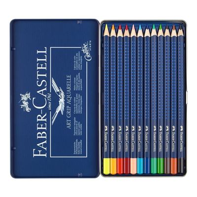 FC114312 Faber-Castell Art Grip Color Pencil 12 Ct Tin