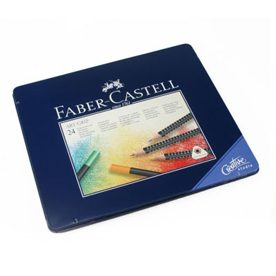 FC114324 Faber Castell ART GRIP Color Pencil 24 ct tin