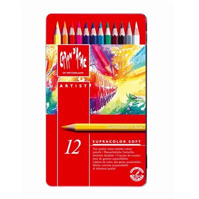 CR3888.312 Caran D'Ache Artist Supracolor Pencils , Ass. 12 Pcs