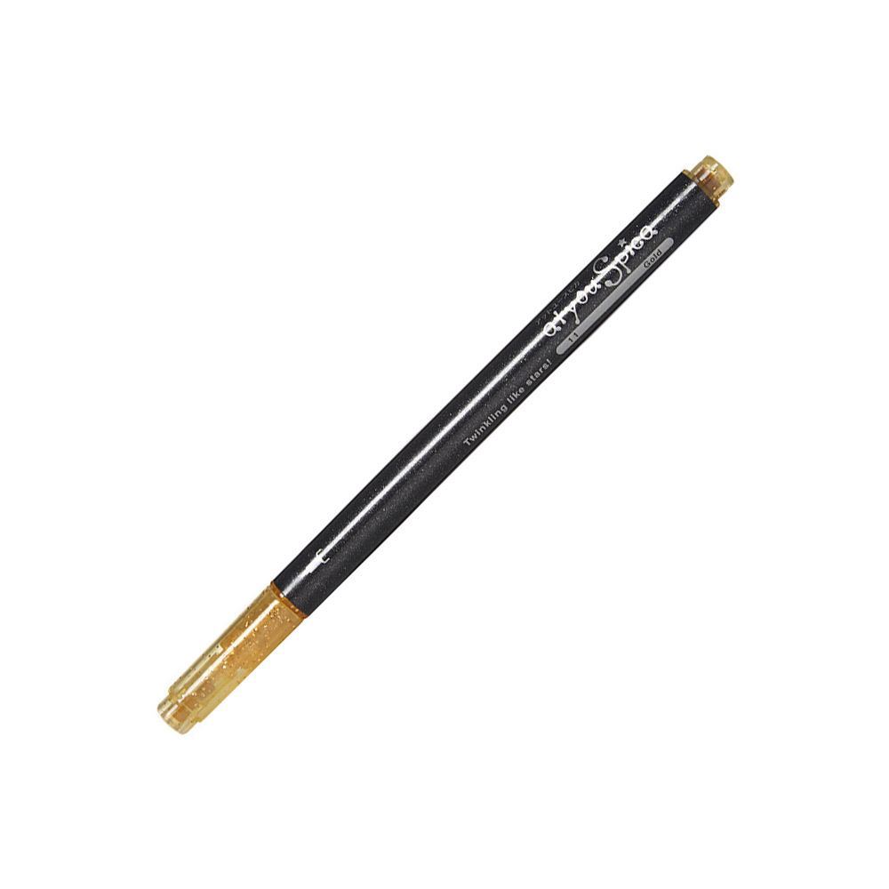 Spica Glitter Pen, Black 