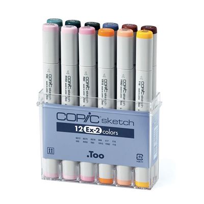 Copic Sketch Marker 12 Color Ex-2 Set