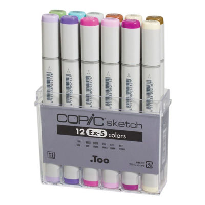 Copic Sketch Marker 12 Color Ex-5 Set