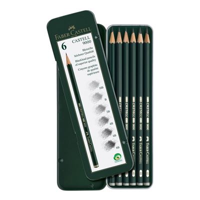 Faber-Castell | Castell 9000 Jumbo Graphite Pencils Set of 5