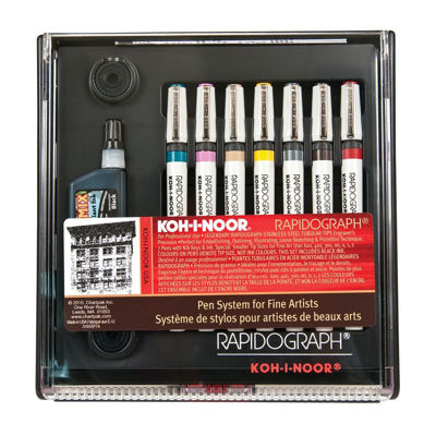 Koh-I-Noor Rapidograph 7 Pen Set