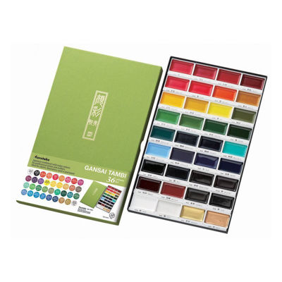 Zig Kuretake Gansai Tambi 36 Colors Set