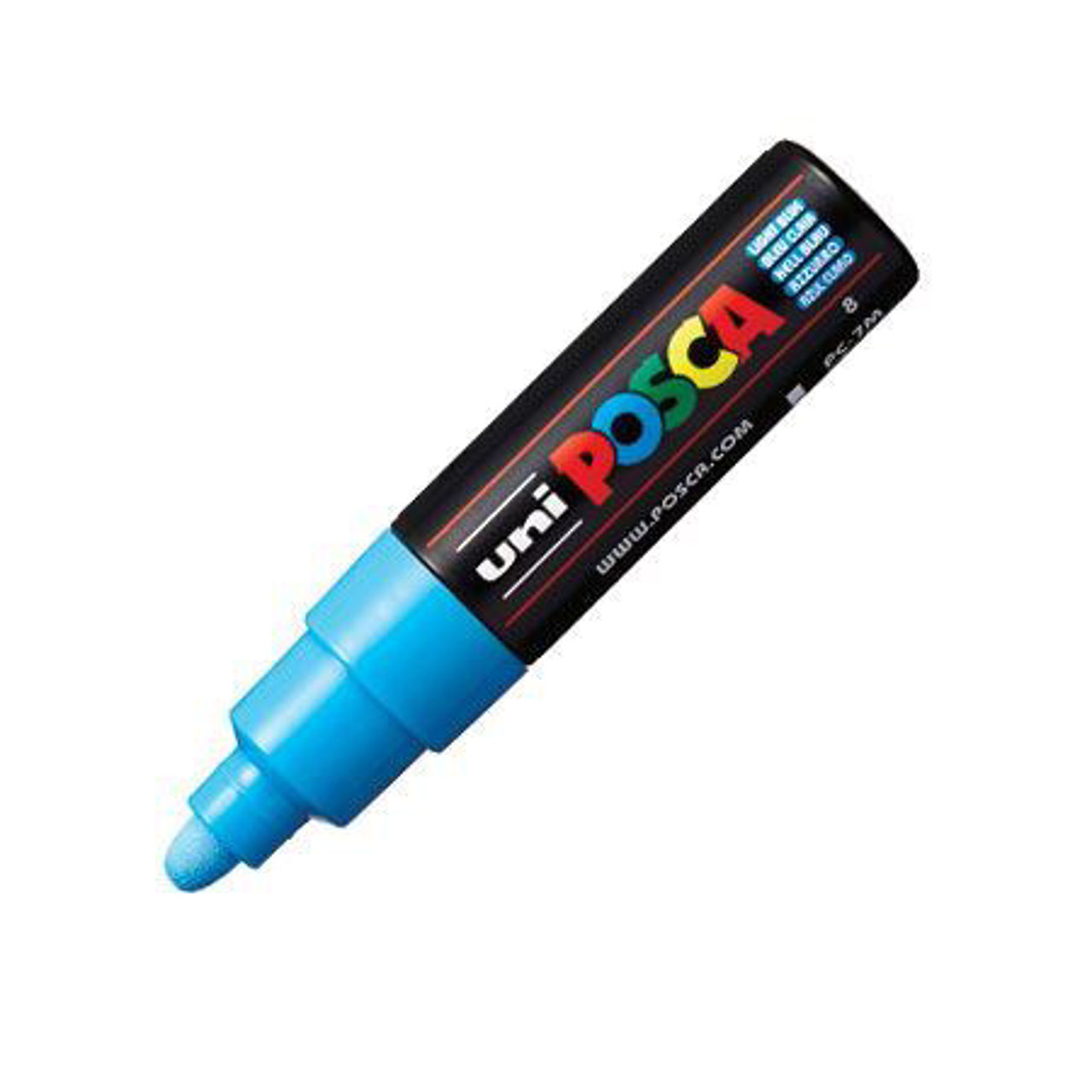 Show details for POSCA PC-7M Broad Bullet Light Blue Picture of POSCA PC-7M Broad Bullet Light Blue