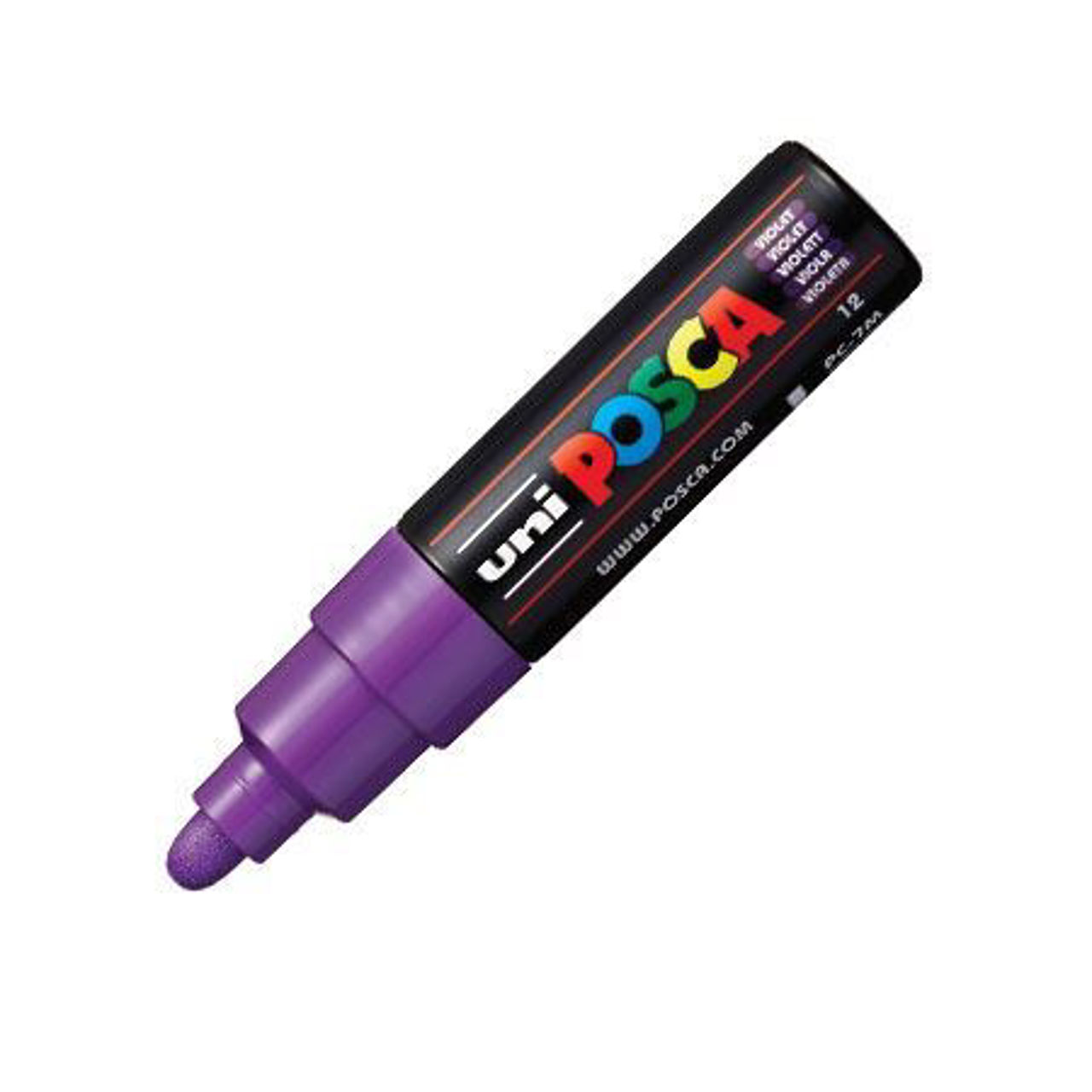 Show details for POSCA PC-7M Broad Bullet Violet Picture of POSCA PC-7M Broad Bullet Violet