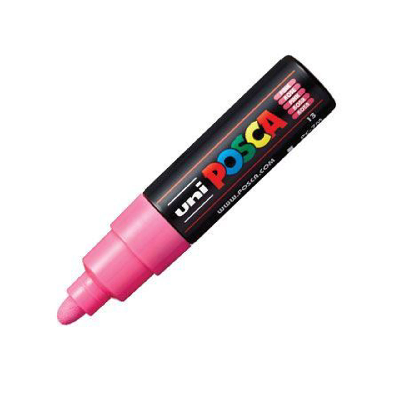 Show details for POSCA PC-7M Broad Bullet Pink Picture of POSCA PC-7M Broad Bullet Pink