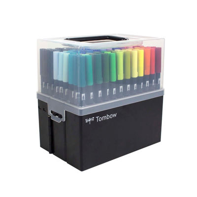 Picture of Tombow Abt Dual Brush Pen 108 Set with Free Case