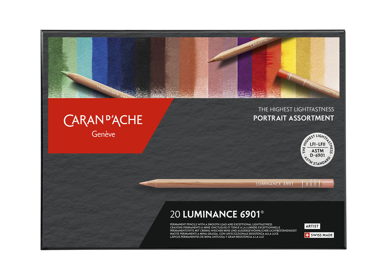 Caran DAche Luminance Colored Pencil Light Malachite Green - Wet