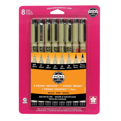 Picture of Sakura Pigma Micron Pen Sets