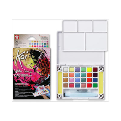 SKXNCW-24MPN Sakura Koi Water Color Pocket Field Sketch Box- 24 colors