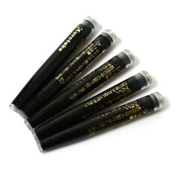 KURETAKE Brush Pen Refill Ink 5 pcs. Set Black